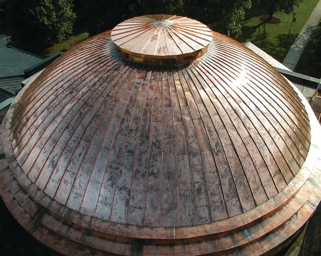 Craftsman Roofing crew installing a new roof in The Marketplace at Vernon Hills